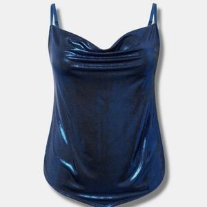 Torrid Shine Blue Cami, NWT, Size 1X